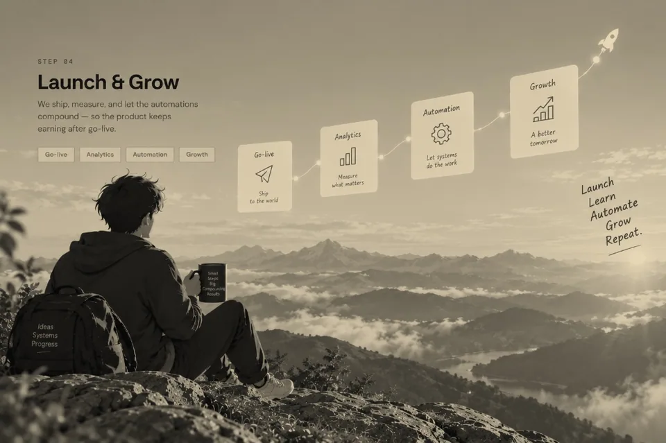 Step 04: Launch & Grow — Reasonix Process